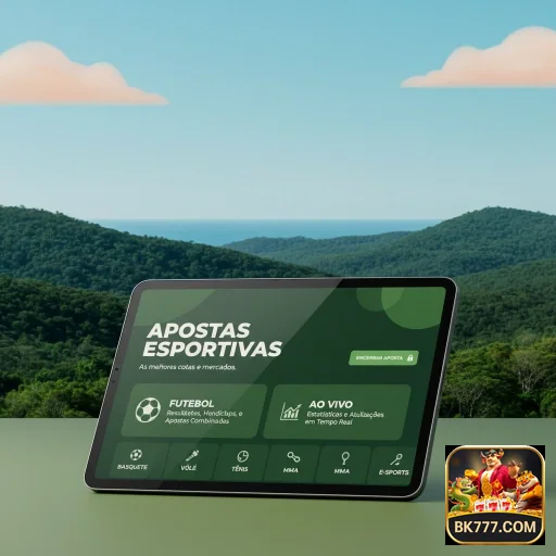 Ilustração de Explore o aplicativo bk777 para cassino móvel seguro