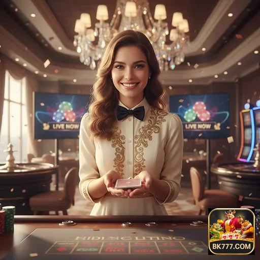 Ilustração de Aproveite o melhor do cassino online com a bk777