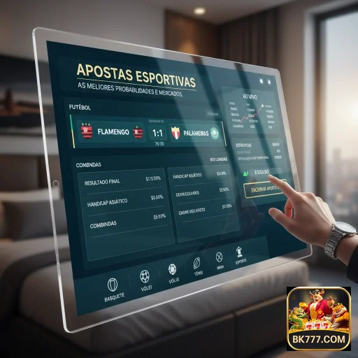 Ilustração de Aproveite o melhor do cassino online com a bk777