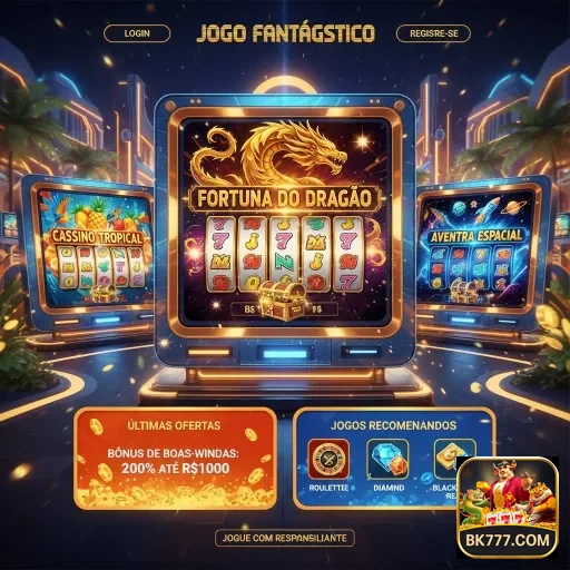 Ilustração de Acesse a plataforma bk777 para jogos com segurança e tecnologia