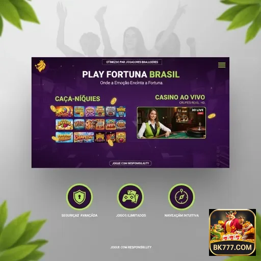 Ilustração de Acesse a plataforma bk777 para jogos com segurança e tecnologia